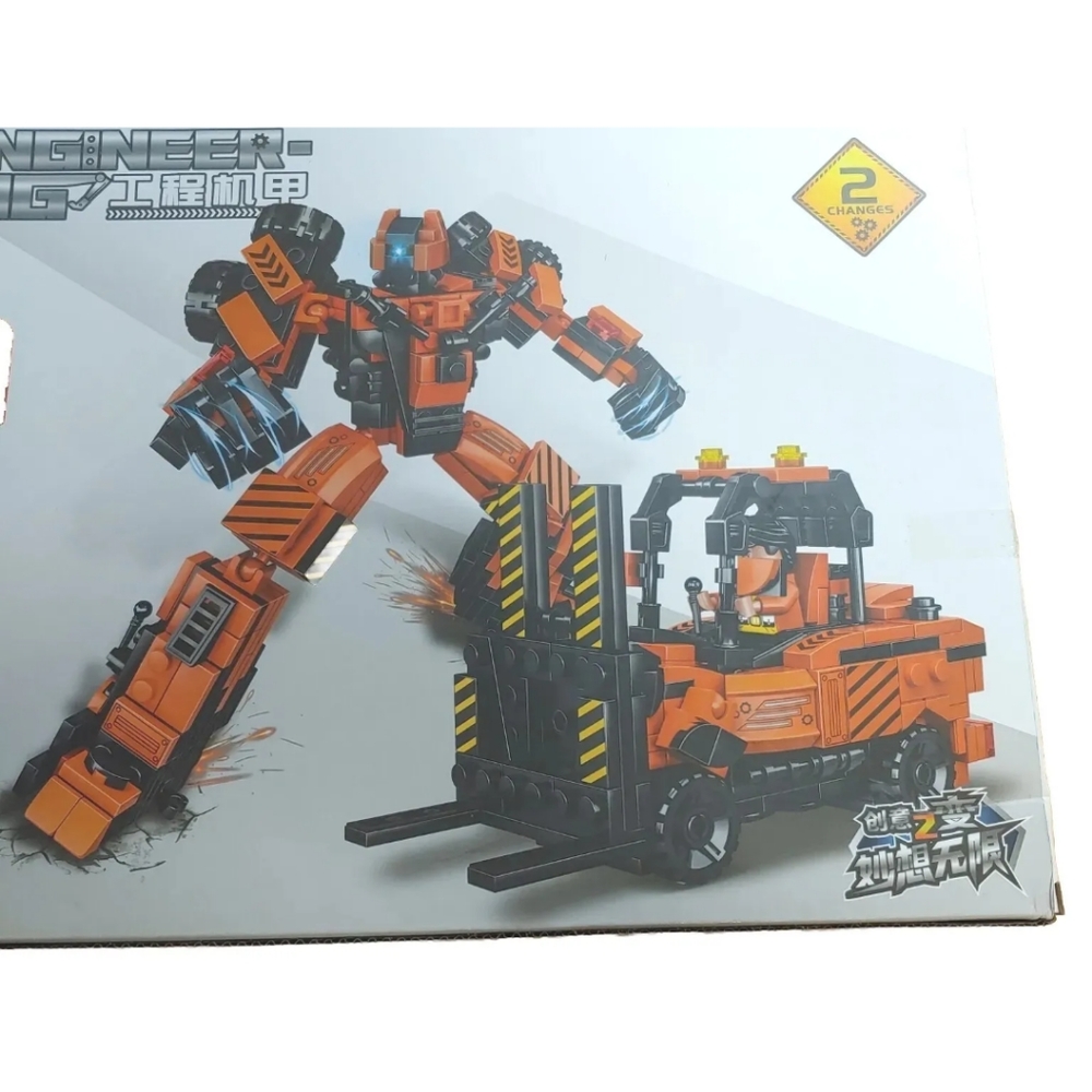 New Engineering Building Block Set Florklift Tranforms Robot 452 Pcs Boy Gift